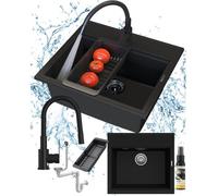 Granite Sink Granitan Verno With Tap And Waste Set 1Pc