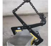 Granite Slab Lifting Clamp,Heavy Duty Granite/Steel Plate Lifting Clamps with Rubber Chuck - Chain Link Type Vertical Clamp (16.5-38.2 inch Opening) for Safe Material Handling and