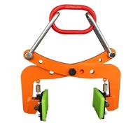 Granite Slab Lifting Clamp, Marble Fixture, X-Shaped Ring Stone Clamp, Adjustable Opening + Rubber Non-Slip Chuck, for Marble Slate Rock Brick,10inch
