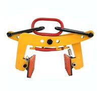Granite Slab Lifting Clamps, Vertical Plate Lifting Clamp, Heavy Duty Stone Carrying Lifting Clamps, Yellow Rubber Clamp, Easy to Use Beam Clamp Tool, for Welding and Building