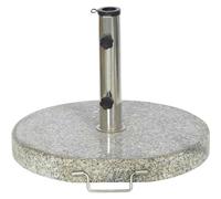 Granite Stand 30 KG Round with Handle and Wheels Garden Umbrella Holder Stone
