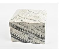 Granite Stone Urn, Adult Cremation Urn for Ashes - Free Ash Bag - Outdoor/Indoor/Garden (VIzag White) 105VWM