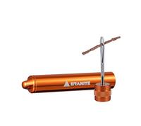 Granite Outdoors Tire Plug Kit - Granite Suture, Compact Tubeless Bike Repair, 2-Size Plugs (Orange)