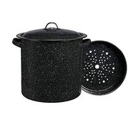 Granite Ware F6315-4 Seafood/Tamale Steamer with Insert, 15.5 Quart, Black