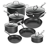 Granitestone Pro Pots and Pans Set 13 Piece Hard Anodized Premium Chef’s Cookware with Ultra Nonstick Diamond and Mineral Coating, Stainless Steel Stay Cool Handles Oven and Dishwasher Safe