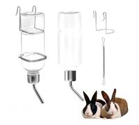 Granmagazz 2 Pcs Water Bottle with Stand, Rabbit Water Bottle with Stand, for Rabbits, Hamsters, Chinchillas, Rabbits, Guinea Pigs (350ml)