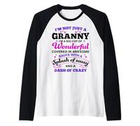 Granny A Big Cup of Wonderful Funny Mother's Day Grandma Raglan Baseball Tee