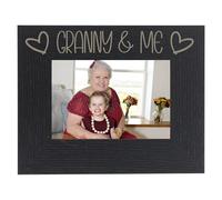 Granny and Me Photo Frame - Best Grandmother Photo Frame, Grandmother and Granddaughter, Grand Mother and Grandson Photoframes - I Love My Granny Gifts (Black 4 x 6 Landscape)