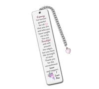 Granny Bookmarks Mothers Day Gifts for Grandma Birthday Keepsake Appreciate Nan Bookmarker Thank You Personalised Nanny Christmas Present Gran You Are Beautiful and Soft You Have The Strength of Steel
