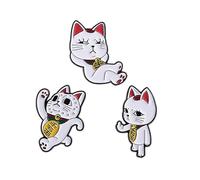 Granny Cat Pins for Backpacks Funny Cartoon Anime Cat Cute Hilarious Broochs Lapel Pins Clip Badges 3PCS, One Size, Metal Enamel, no gemstone