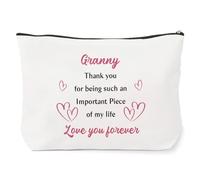 Granny Gifts,Granny Retirement Thank You Womens Day Thoughtful 60th 40th 50th 70th 80th 90th 65th 75th Birthday Mothers Day Christmas Holiday Useful Gifts from Grandchildren Makeup Bag
