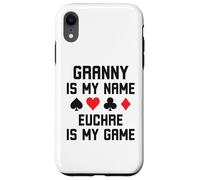 Granny is my name euchre is my game funny euchre humor Case for iPhone XR