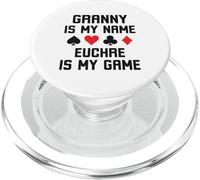 Granny is my name euchre is my game funny euchre humor PopSockets PopGrip for MagSafe