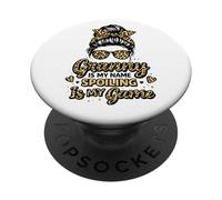 Granny Is My Name Spoiling Is My Game Funny Grandma PopSockets Adhesive PopGrip