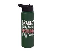 Granny is My Name Spoiling is My Game Stainless Steel Insulated Water Bottle