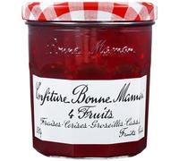 Granny jam 4 Fruits Cherries Strawberries Currants Raspberries Jackpot 370 g
