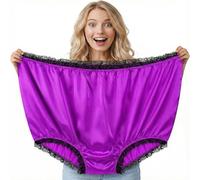 Granny Pants Game For Women Knickers Funny For Women Plus Size Novelty Joke Big Knickers Joke Funny Underwear Ladies -Style Oversized Knicker Valentine'S Day (X3-Purple, One Size)