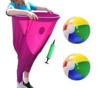 Granny Pants Game, Granny Pants Outdoor Game, Granny Pants Yard Game Set, Hilarious Party Game for Backyard Gatherings, Family Reunions and Team Activities(1 PCS Pant, 2 Balls, 1 Random Color Pump)