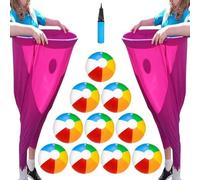 Granny Pants Yard Game, 10 Balls and 1Pump, Backyard Parties and Field Day, Granny Pants Outdoor Game (Pink 2pcs)