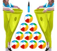 Granny Pants Yard Game, 10 Balls and 1Pump, Backyard Parties and Field Day, Granny Pants Outdoor Game (Yellow 2pcs)