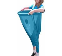 Granny Pants Yard Game, Funny Outdoor Granny Pants Game for Kids & Adults, Giant Stretchy Pants Toss Game with, Family Reunion & Party FunContains 6 balls and a pump (blue)
