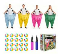 Granny Pants Yard Game, Giant Granny Pants Outdoor Game for Kids Adults with Bouncy Balls and Pump, Recreational Tossing Games for Family Reunion and Party