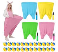 Granny Pants Yard Game,Giant Pants Outdoor Game,Oversized Pants Tossing Game with 24 Bouncy Balls and 4 Pumps Backyard & Outdoor Group Games for Family & Friends Gatherings