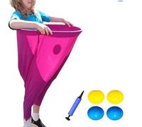 Granny Pants Yard Game - Granny Pants Outdoor Game For Adults Kids, Freaky Pants Sets With 4 Bouncy Balls & Pump, The Ultimate Party of Family Reunion Outside Backyard Field Day Sack Race Bags Game