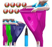 Granny Pants Yard Game - Granny Pants Outdoor Game For Adults Kids, Freaky Pants Sets With Bouncy Balls & Pump, The Ultimate Party of Family Reunion Outside Backyard Field Day Sack Race Bags Game
