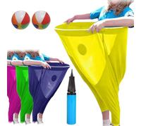 Granny Pants Yard Game - Granny Pants Outdoor Game For Adults Kids, Freaky Pants Sets With Bouncy Balls & Pump, The Ultimate Party of Family Reunion Outside Backyard Field Day Sack Race Bags Game