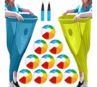 Granny Pants Yard Game,Granny Pants Outdoor Game For Adults With Bouncy Balls, Granny Pants Giant Outdoor Recreational Tossing Games For Adults And Kids (Blue+Yellow)