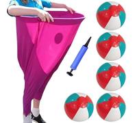 Granny Pants Yard Game: Granny Pants Outdoor Game Set for Adults and Kids, Super Big Pants Challenge Games with 5 Bouncy Balls & Pump, The Ultimate Backyard Party Family Reunion Field Day Games