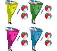 Granny Pants Yard Game: Granny Pants Outdoor Game Sets For Adults Kids, 4Pcs Freaky Pants Game With 8 Throwing Bouncy Balls & 4 Pumps, The Ultimate Party of Family Reunion Backyard Field Day Games