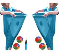 Granny Pants Yard Game, Granny Pants Party Rush! - The Ultimate Backyard Party Game! Granny Pants Giant Outdoor Recreational Tossing Games (Blue*2, One Size)