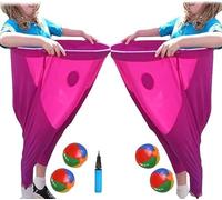Granny Pants Yard Game, Granny Pants Party Rush! - The Ultimate Backyard Party Game! Granny Pants Giant Outdoor Recreational Tossing Games (Red*2, One Size)