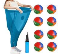 Granny Pants Yard Game, Oversized Granny Pants Outdoor Game for Adults, 8 Elastic Balls+Pump, Perfect for Family Reunion Games, Backyard Gatherings & Team Games (A-Blue)