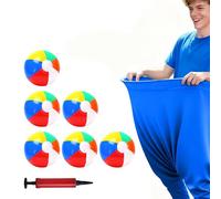 Granny Pants Yard Game Series, Giant Catching Pants with Inflatable Balls Hand Pump, Funny Garden Party Relay Race Game for Family Friends BBQ