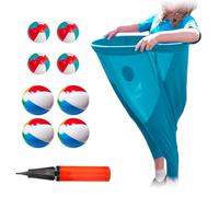 Granny Pants Yard Game Set for Adults & Kids 1-Pack Giant Pants Outdoor Tossing Game with 8 Bouncy Balls, 1 Pump, Hilarious Backyard Party Games for Family Reunions BBQ Field Day Fun