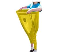 Granny Pants Yard Game Set, Giant Stretchy Pants with Bouncy Balls for Outdoor Birthday Party, Family Reunions (Yellow)