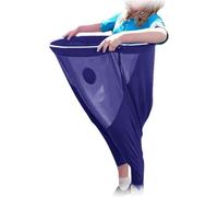 Granny Pants Yard Game Set, Giant Stretchy Pants with Bouncy Balls for Outdoor Birthday Party, Family Reunions (Blue)