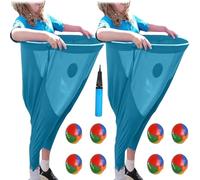 Granny Pants Yard Game Set - Outdoor Game Props with 4 Bouncy Balls and 1 Air Pump, Suitable for Family Gatherings, Team Games and Friends Parties-Yard Games for Adults (2PCS A)