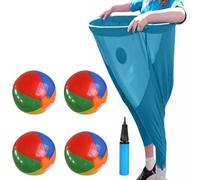 Granny Pants Yard Game Set - Outdoor Game Props with 4 Bouncy Balls and 1 Air Pump, Suitable for Family Gatherings, Team Games and Friends Parties-Yard Games for Adults (1PCS A)