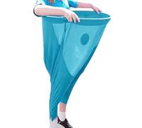 Granny Pants Yard Game Set with Bouncy Balls and Air Pump Freaky Party Games Pants Field Family Reunion Game(Light Blue Pant)