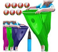 Granny Pants Yard Game Sets,2025 New Giant Outdoor Freaky Funny Pants Party Game with Bouncy Balls,Funny Family Reunion and Team Relay Recreational Tossing Games,The Backyard Party Games!