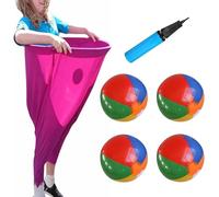 Granny Pants Yard Game Sets, 2025 New Outdoor Party Granny Pants with 4 Bouncy Balls and 1 Pump for Family Reunion Games, Backyard Gatherings & Team Games