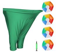 Granny Pants Yard Game Sets, Include 1 Green Freaky Party Giant Games Pant, 4 Bouncy Balls, 1 Air Pump, Grandma Pant Game for Outdoor Yard Family Reunion Party Field