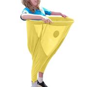 Granny Pants Yard Game, Super Giant Pants with 2 Bouncy Balls, Funny Catching Ball Game, Funny Outdoor Party Games for Family & Friends, Adult Yard Games (Yellow)