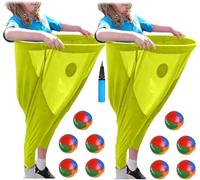 Granny-Pants Yard-Games, Oversized Granny Pants Outdoor Game for Adults, Elastic Ball and Pump, Backyard Parties and Field Day(A)