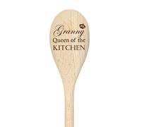 Granny Queen Of The Kitchen Spoon Funny Wooden Spoon 60 SECOND MAKEOVER Beige One Size