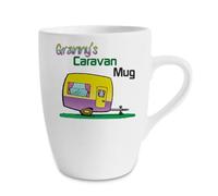 Granny’s Caravan Coffee Mug - Fun Retro Caravan Design, Gift for Grandmother, Camper Van & Caravan Lovers,13oz Marrow Cup, Coffee, Tea Mug.